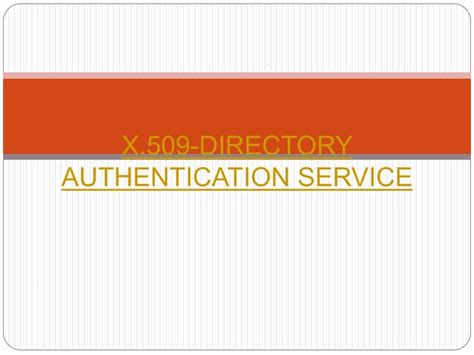 x.509 directory problems